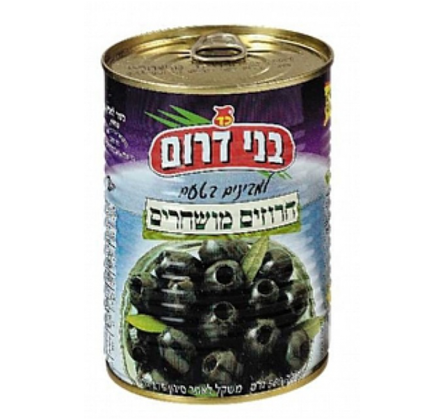 Bnei Darom Black Olive Pitted 560 g