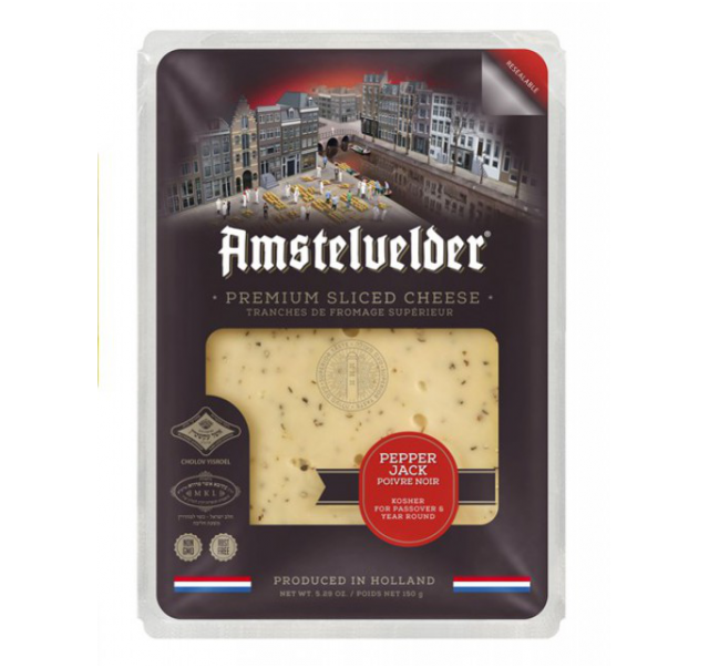 Amstelvelder  Pepper Jack Cheese sliced 150 g