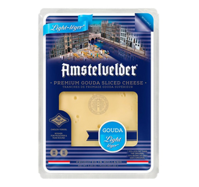 Amstelvelder Gouda Cheese sliced LIGHT 150 g